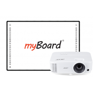 Zestaw interaktywny myBoard Black 82"C, projektor Acer P1150, uchwyt  oraz głośnik soundbar 40W