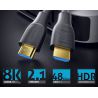 Kabel HDMI 2.1 do 8k (60Hz) Purelink Sonero XPHC110-015 48Gbps 1,5m - 3