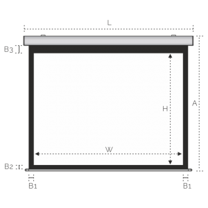 Ekran Suprema Feniks 171x171 (1:1) MW 101" Ręcznie Zwijany - 3