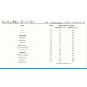 Ekran Kauber Blue Label Tensioned 190x119 cm (16:10) 88" - 2