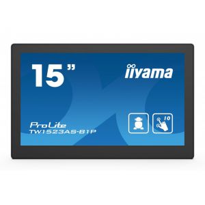 Monitor dotykowy iiyama ProLite TW1523AS-B1P 15", Android, PoE, mikrofon, głośniki