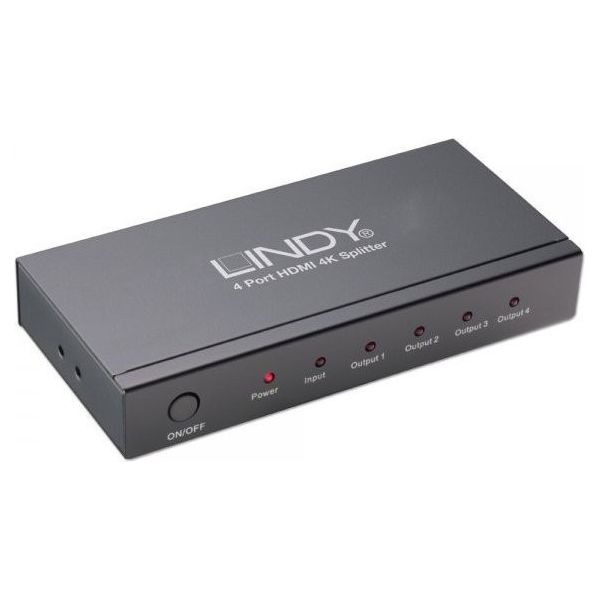 Lindy 38058 splitter 4K HDMI (1xIN - 4xOUT) - 1